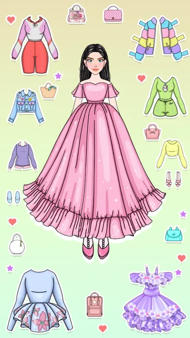 DIY Paper Doll Dress Up Games Screenshots