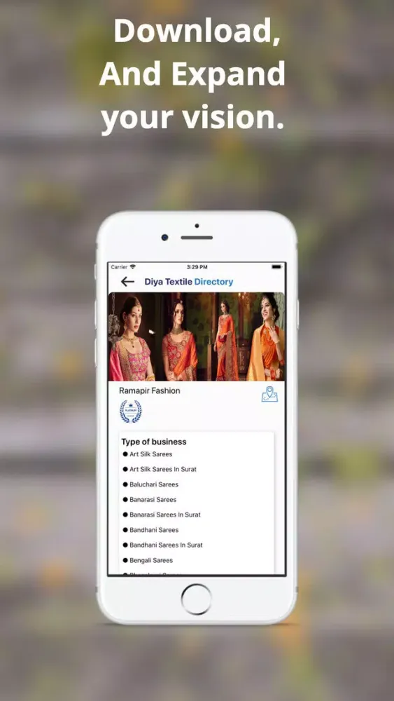 Zrzuty ekranu Diya Textile Directory
