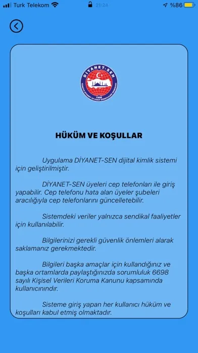 Capturas de pantalla de Diyanet Sen Dijital Kimlik