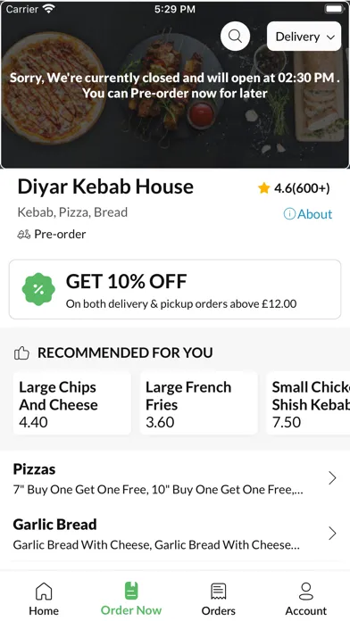 ภาพหน้าจอของ Diyar Kebab House Connahs Quay
