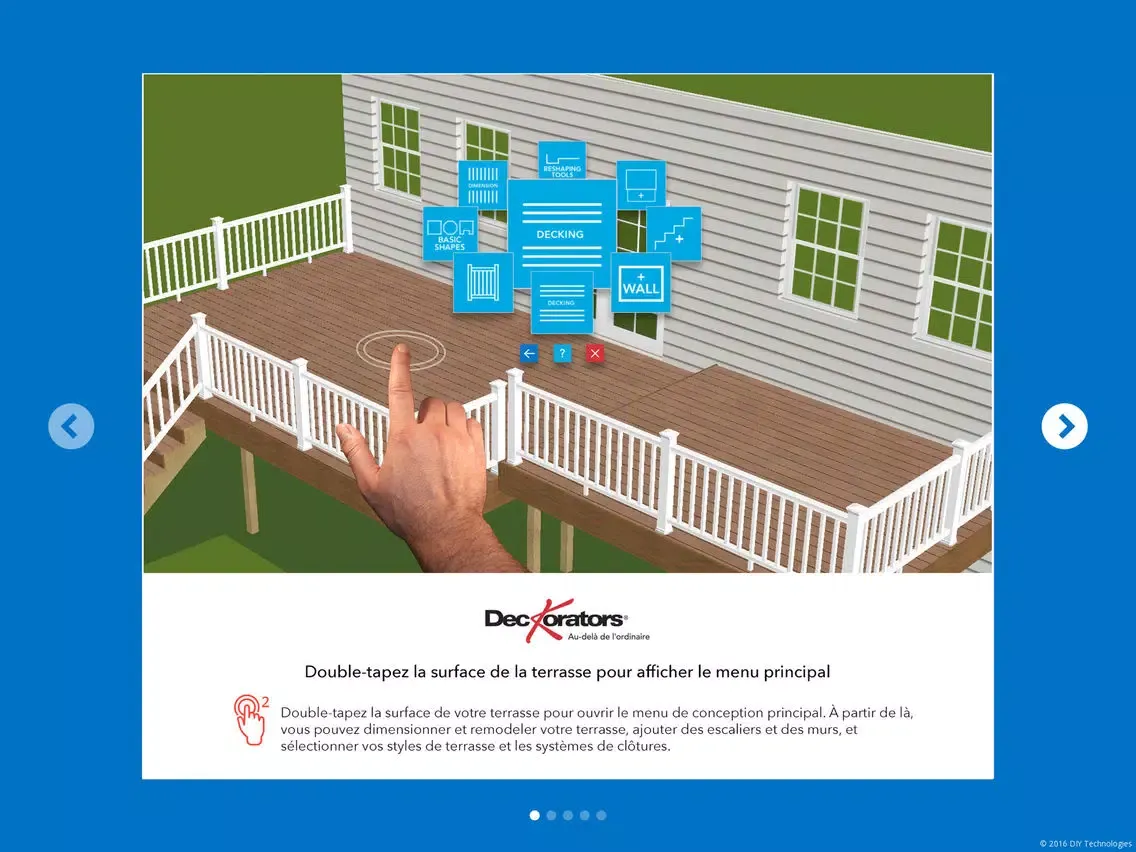 Ảnh chụp màn hình của Deckorators Deck Visualizer (Quebecois) iPad 