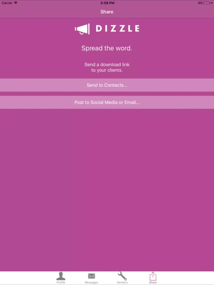 Dizzle - Spread the Word iPad  سکرین شاٹس