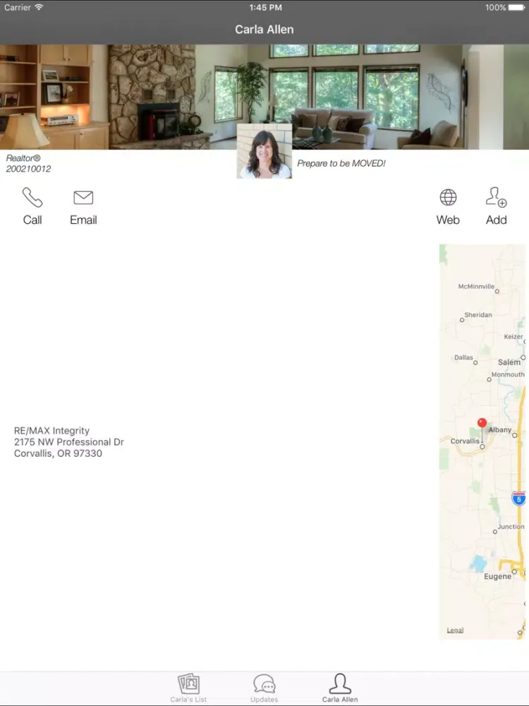 Zrzuty ekranu Carla Allen iPad 