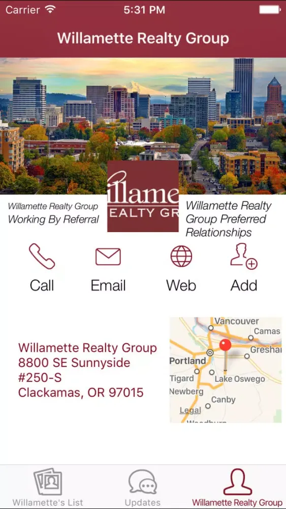 ภาพหน้าจอของ Willamette Realty