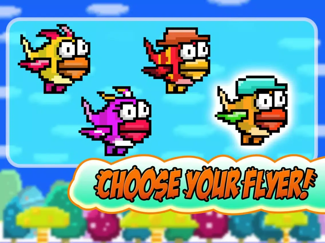 Capturas de pantalla de Addicting Bird Adventures - Flappy Monster Game For Boys iPad 
