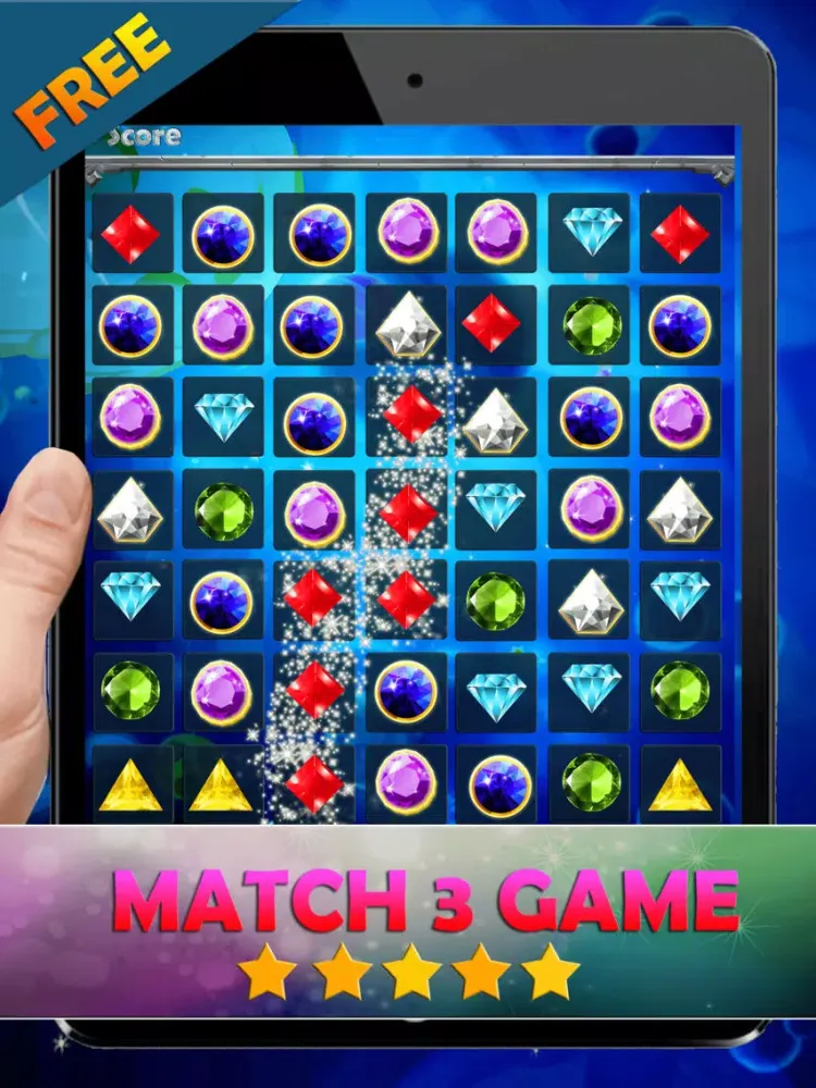 Скриншоты Blitz Jewel World Heroes - Hardest Swipe Quest Mania Mini Game 2014 iPad 