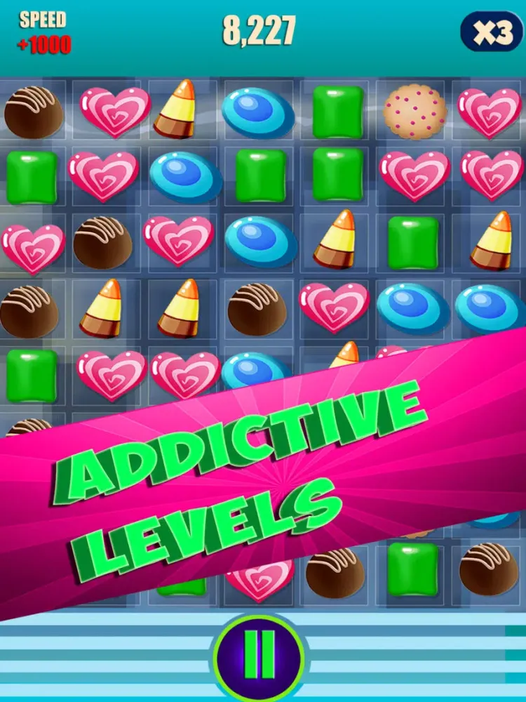 Candy Swap Blitz - Fun Jelly Candies And Fruit Chocolates Puzzle Mania For Kids iPad  Screenshots