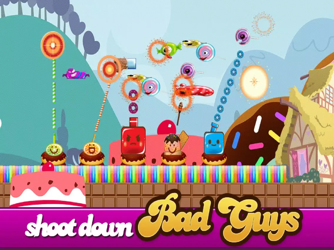 Ảnh chụp màn hình của Candy Land Defense - Fun Castle of Fortune Shooting Game FREE iPad 