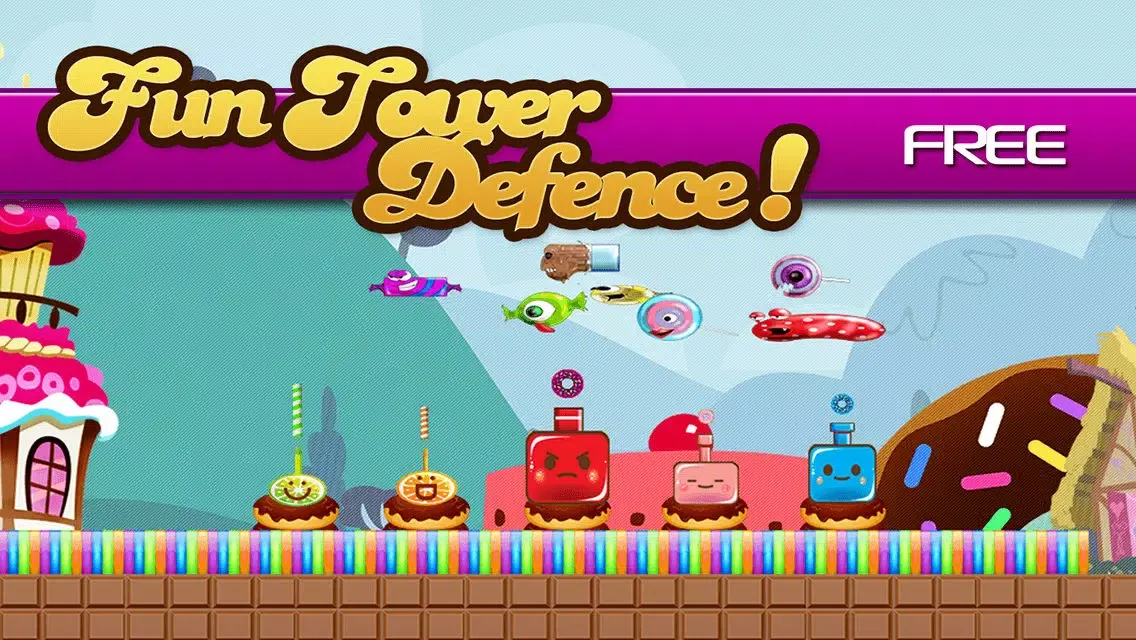 Ảnh chụp màn hình của Candy Land Defense - Fun Castle of Fortune Shooting Game FREE