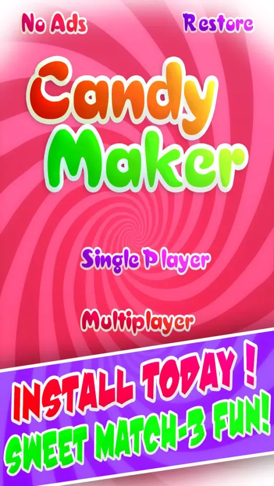 Candy-Maker Match-3 - Fun Candies And Bubbles Pop Puzzle Game HD FREE Screenshots