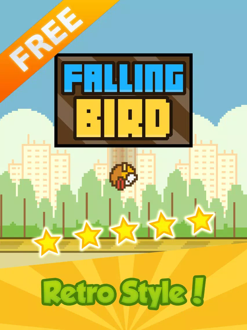Falling Blue Bird - Flap-py Chick Resurrection 2 iPad 应用截图