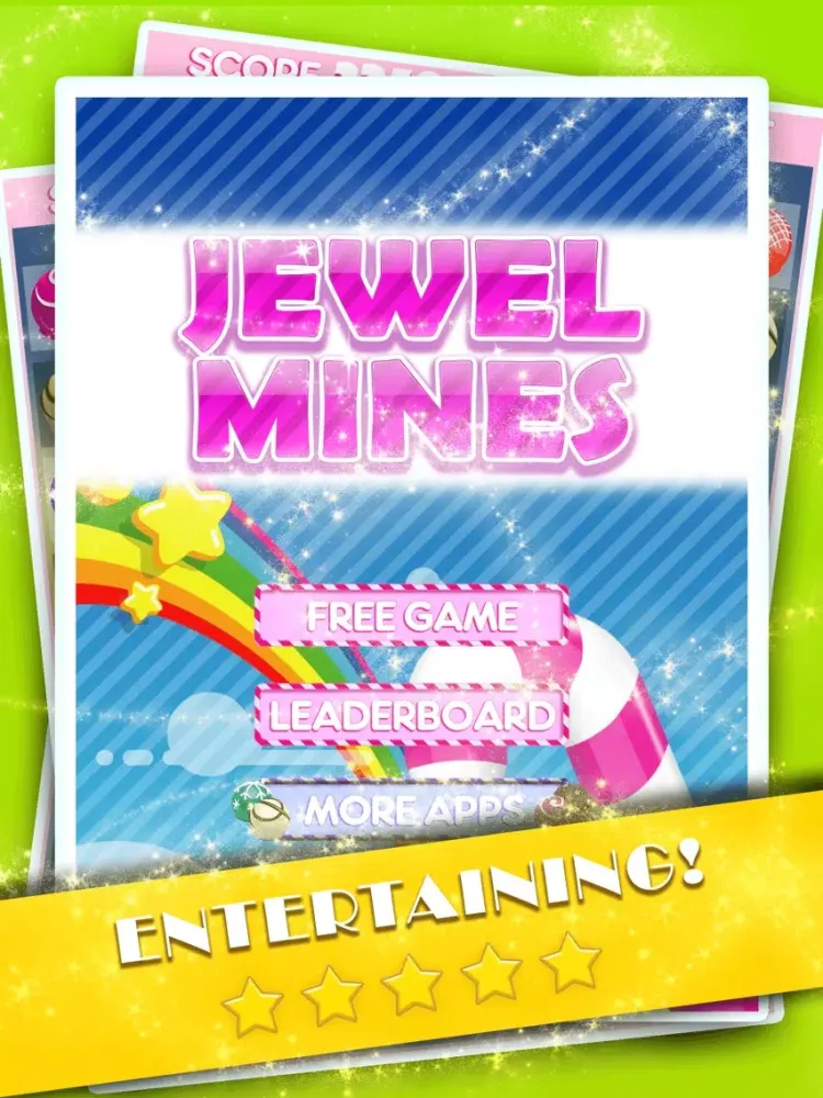 Tangkapan skrin Jewel Mines - Rescue The Pink Candy And Diamonds Memory Game For Kids iPad 
