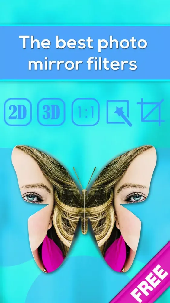 Photo-Mirror Image Free! Twin cam-era & pics editing to split-pic স্ক্রিনশট