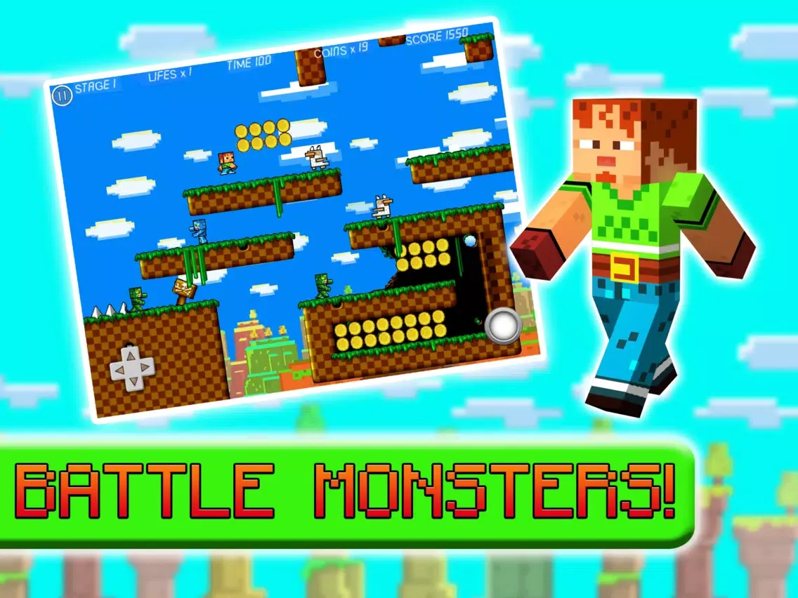 Seed Craft Blocks - Mine Mini Jump For Survival In A 3D Pixel World iPad 應用截圖