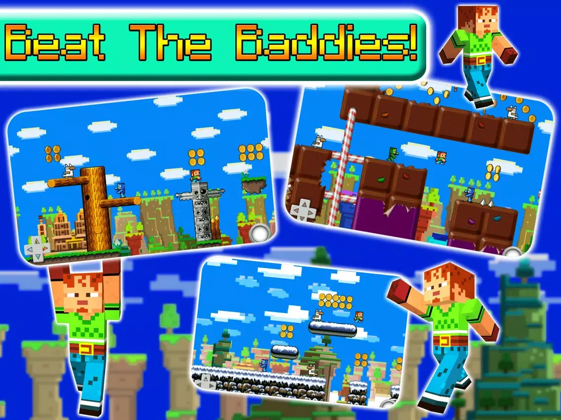 Seed Craft Blocks - Mine Mini Jump For Survival In A 3D Pixel World iPad 應用截圖