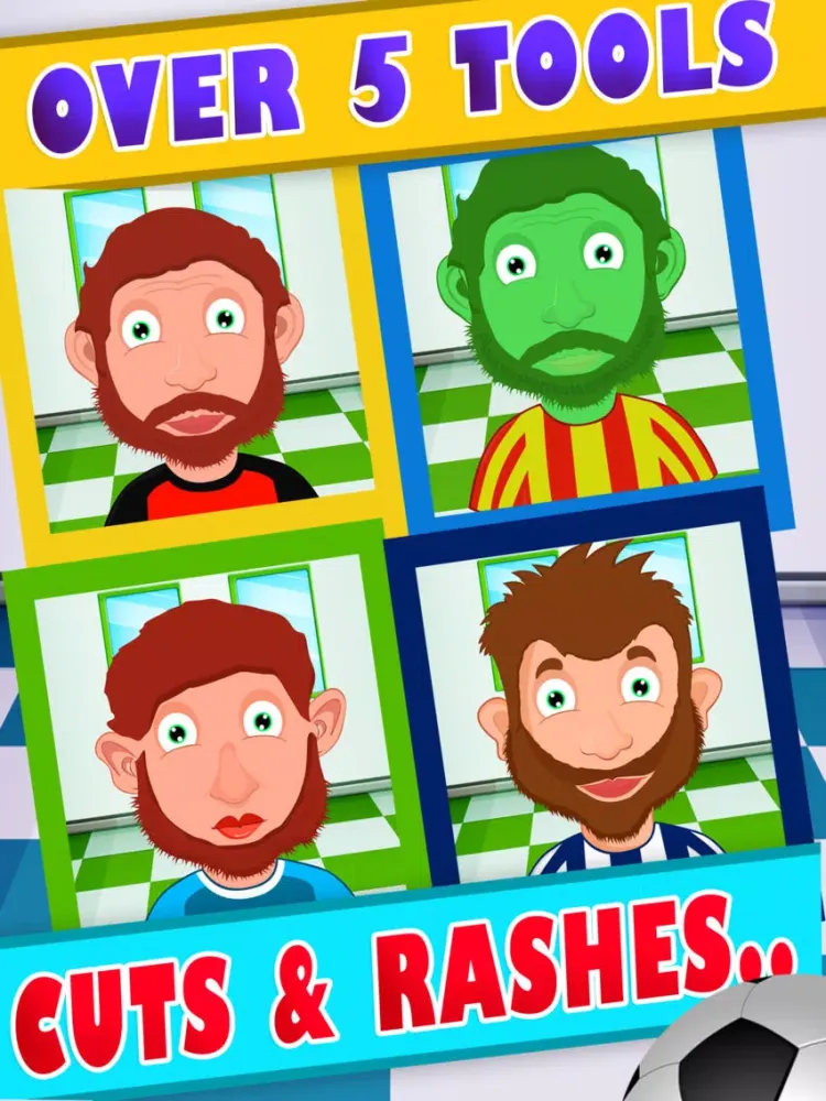 Tangkapan skrin Shave The Soccer Player - Beard Fashion Salon For Brazil Cup 20-14 iPad 