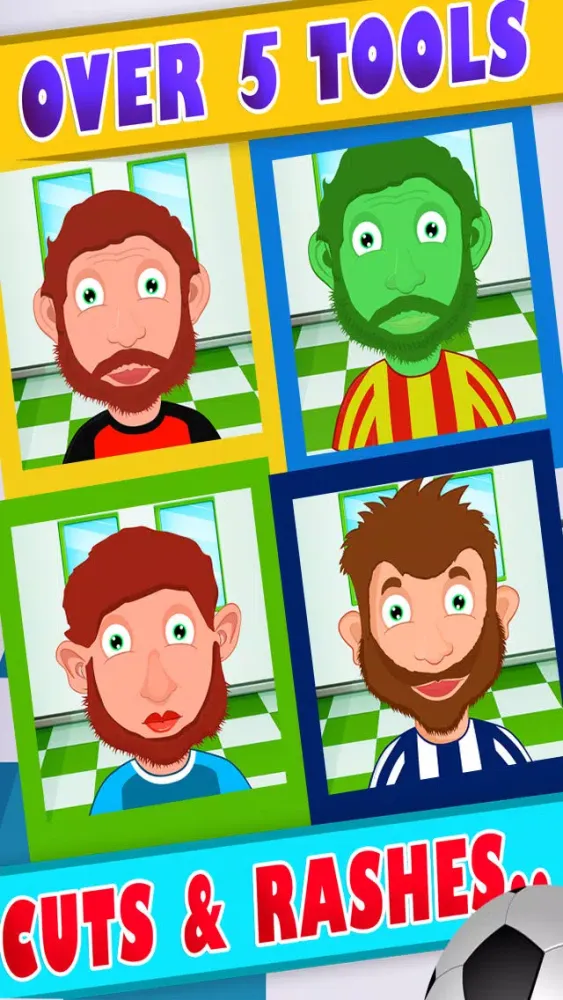 Tangkapan skrin Shave The Soccer Player - Beard Fashion Salon For Brazil Cup 20-14