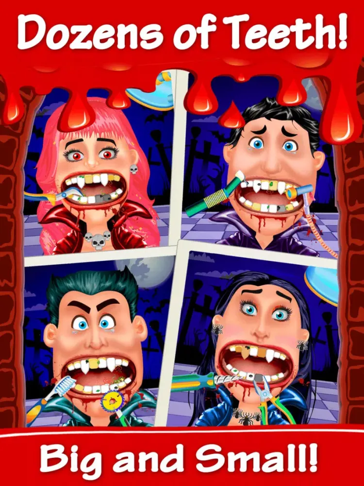 صور Tiny Vampire Dentist - Little Hair And Foot Doctor Office Kids Games 2 iPad 