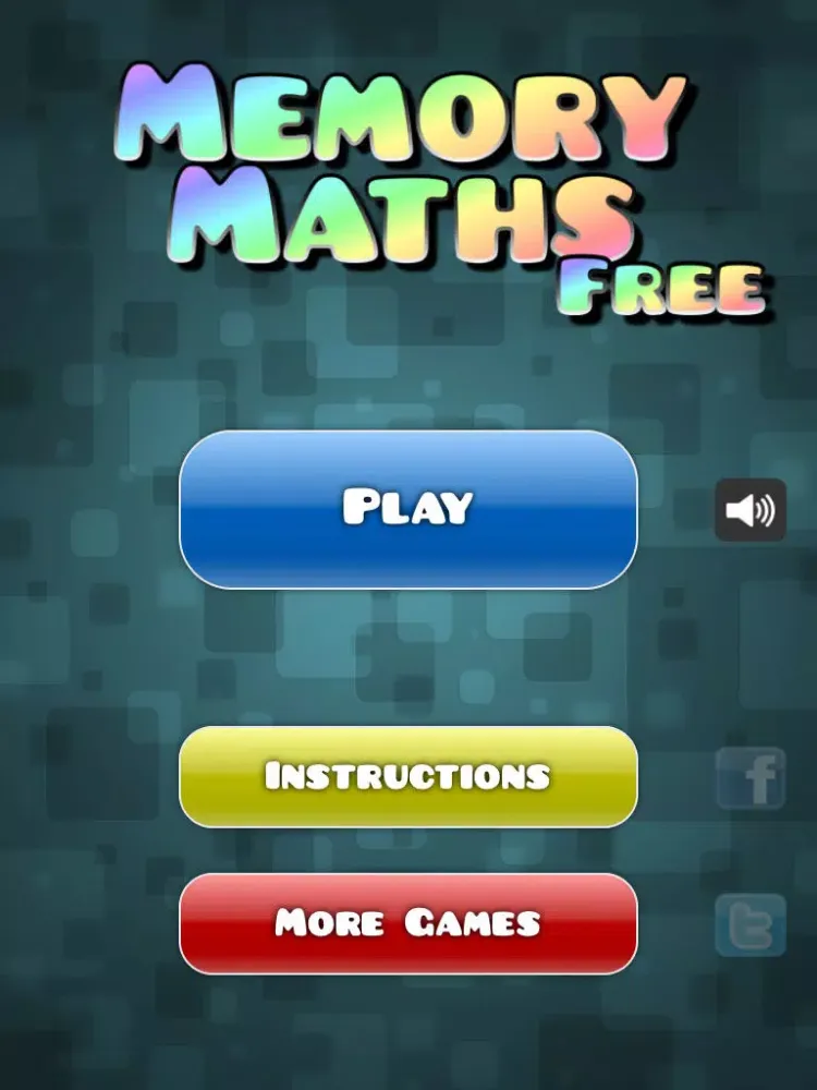 Memory Maths - Free iPad 应用截图