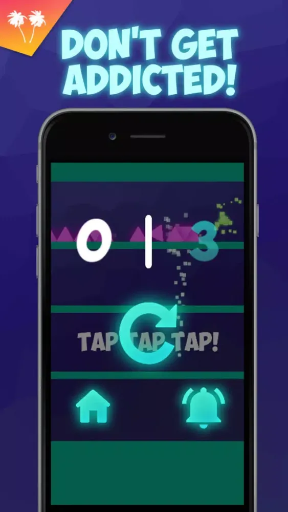 Capturas de tela do Neon Cube Return