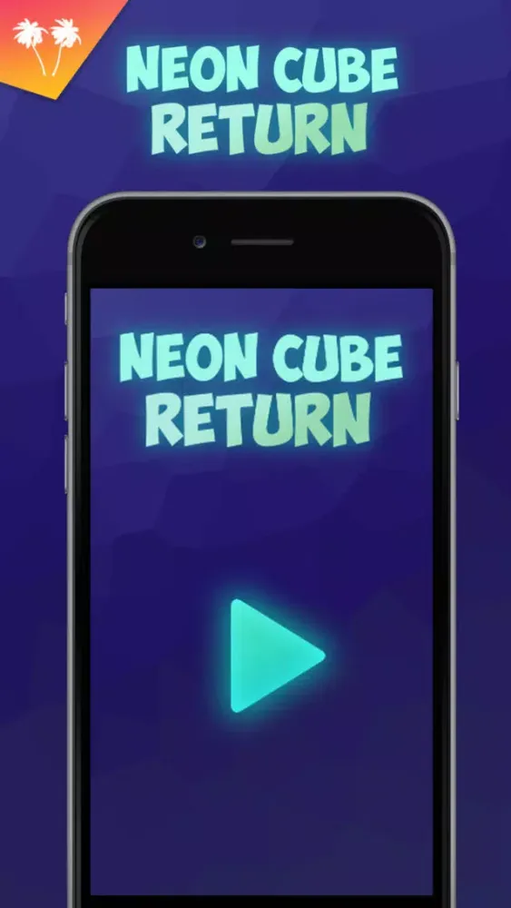 Capturas de tela do Neon Cube Return