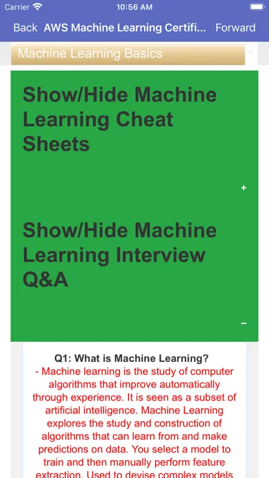 AWS Machine Learning Exam Prep স্ক্রিনশট
