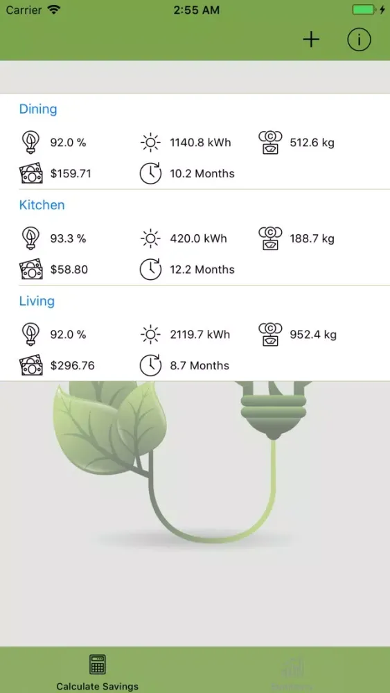 Led Energy Savings Calc. Pro Screenshots