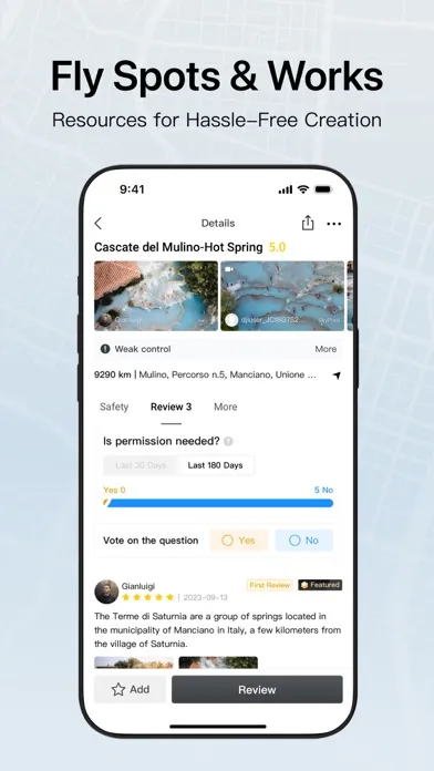 Screenshot di DJI Fly