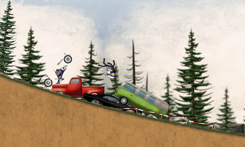 Stickman Downhill - Motocross Screenshots