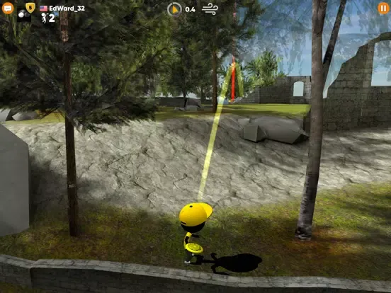 Tangkapan layar Stickman Disc Golf Battle iPad 