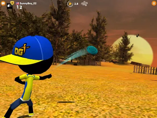 Tangkapan layar Stickman Disc Golf Battle iPad 