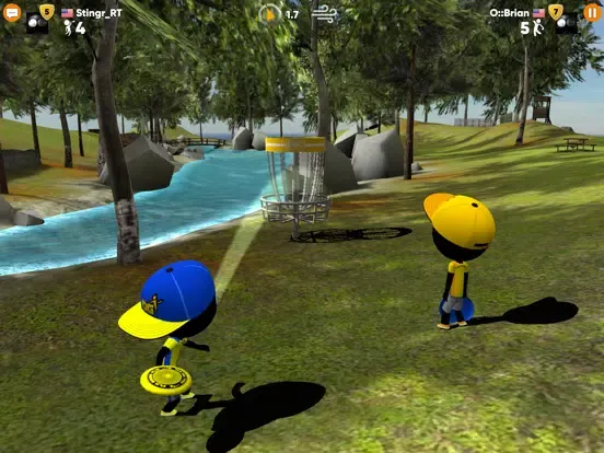 Tangkapan layar Stickman Disc Golf Battle iPad 
