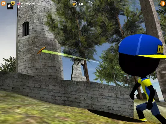 Tangkapan layar Stickman Disc Golf Battle iPad 