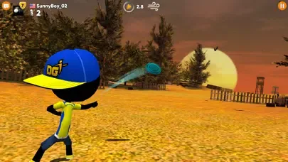 Tangkapan layar Stickman Disc Golf Battle