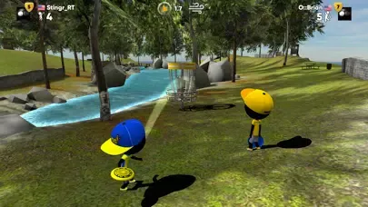 Tangkapan layar Stickman Disc Golf Battle