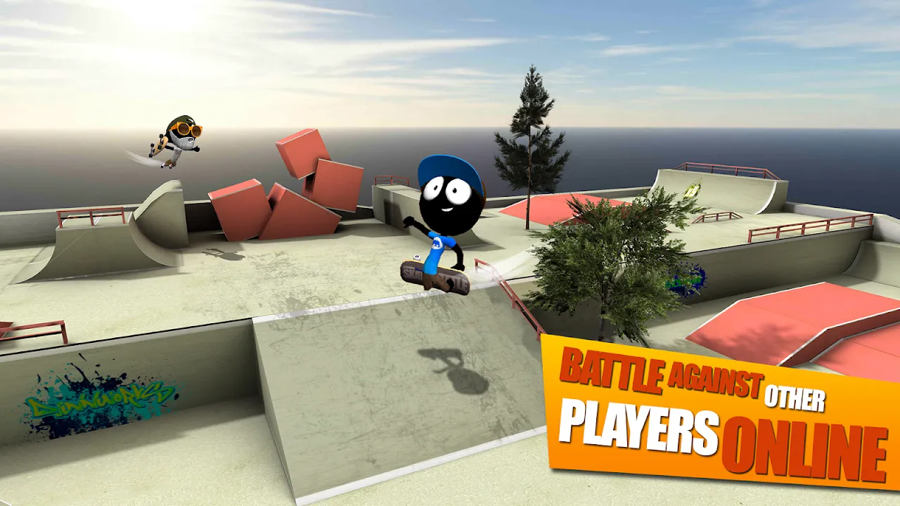 ภาพหน้าจอของ Stickman Skate Battle