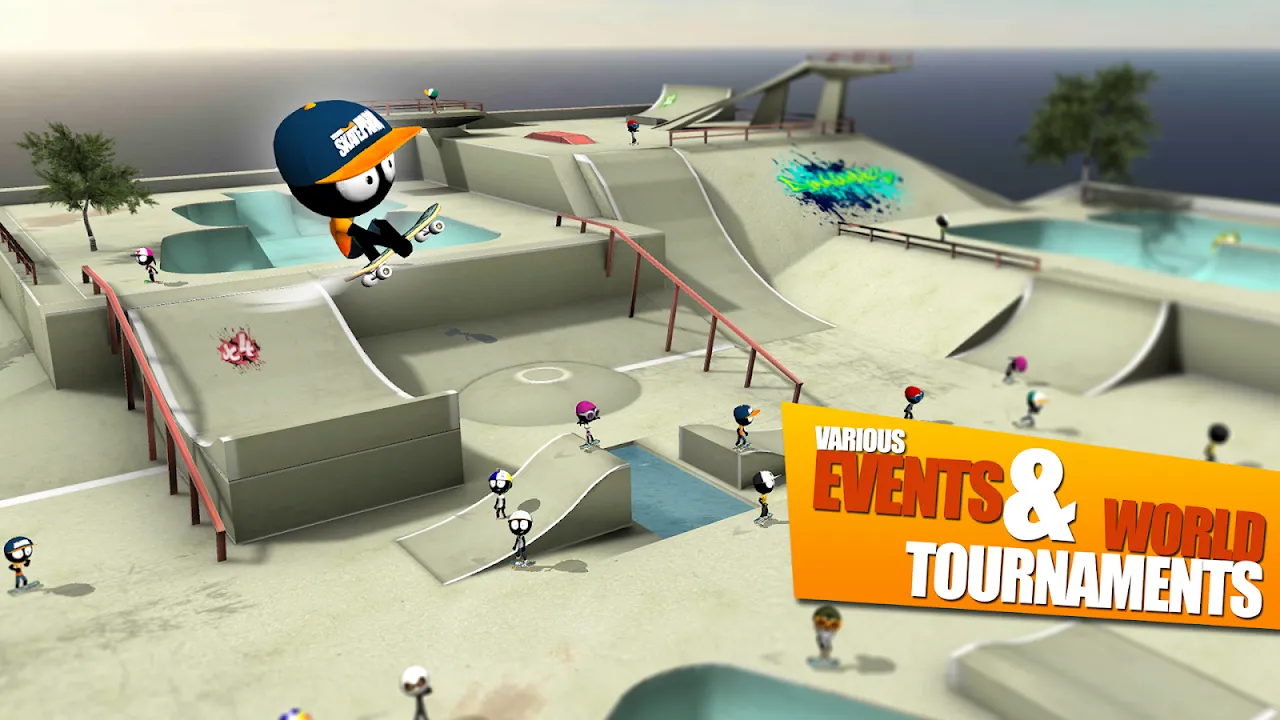 ภาพหน้าจอของ Stickman Skate Battle