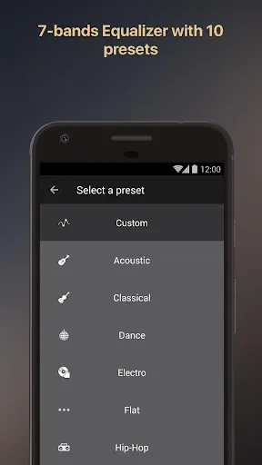 Capturas de tela do Equalizer music player booster