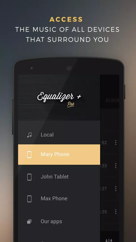 Capturas de tela do Equalizer + Pro