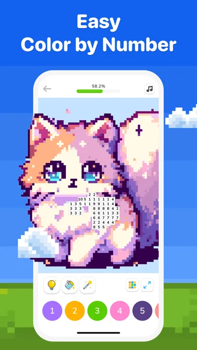 ภาพหน้าจอของ Pixel Color: Paint by Number