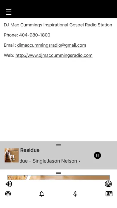 DJ Mac Cummings Radio Screenshots
