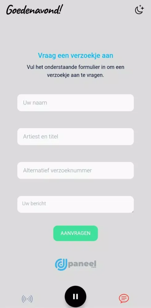 Tangkapan layar Radio Piraten Toppers