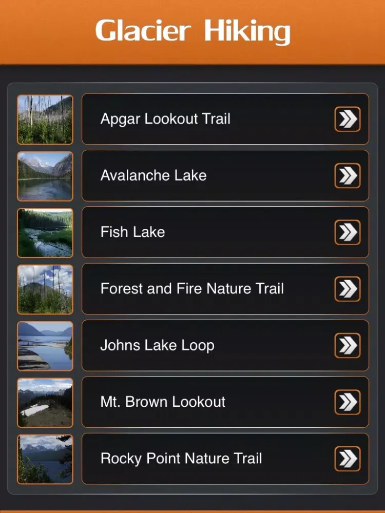 Hiking in Glacier National Park iPad  سکرین شاٹس