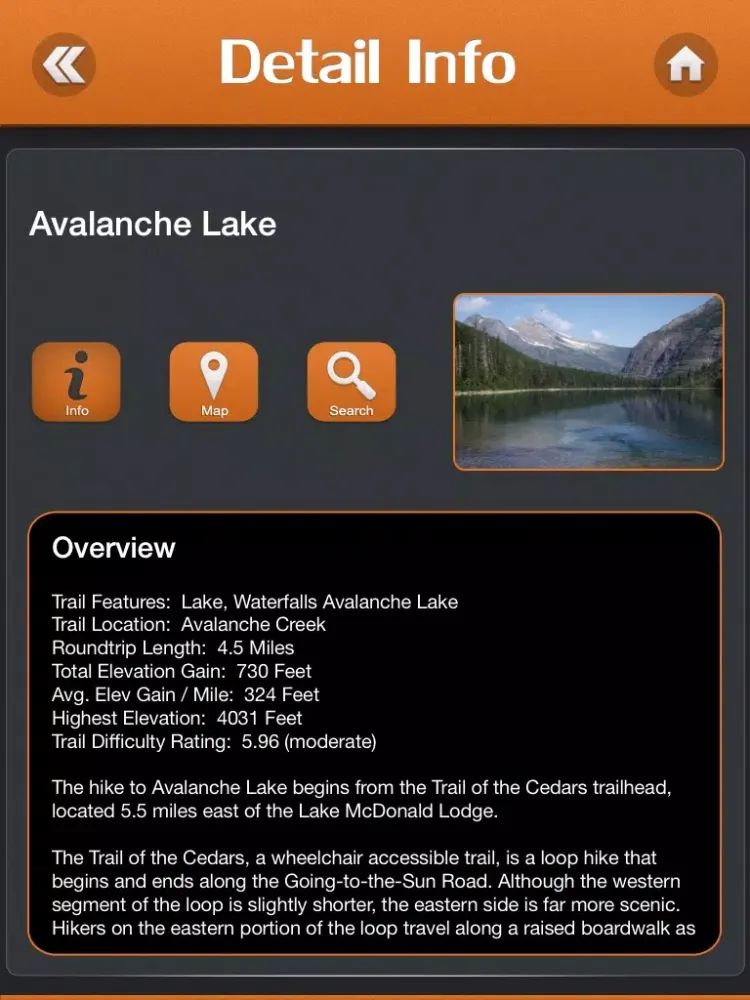 Hiking in Glacier National Park iPad  سکرین شاٹس