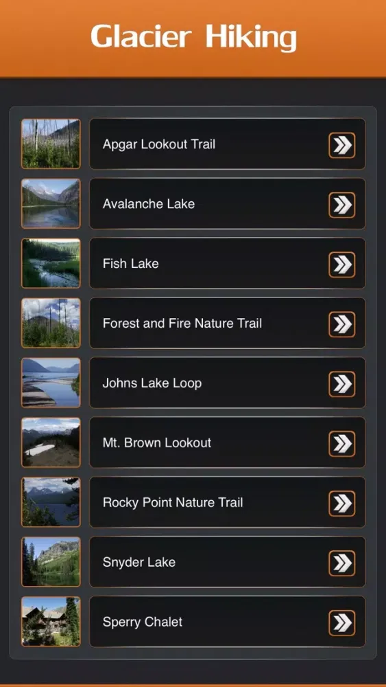Hiking in Glacier National Park سکرین شاٹس