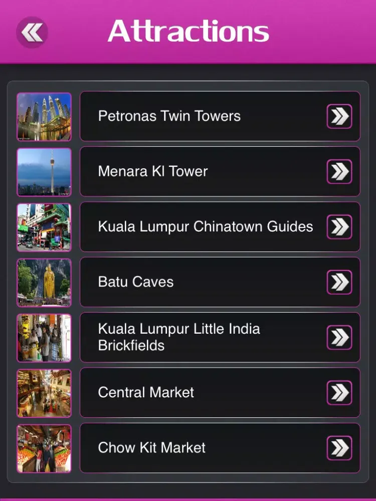 Captures d'écran de Kuala Lumpur Tourist Guide iPad 
