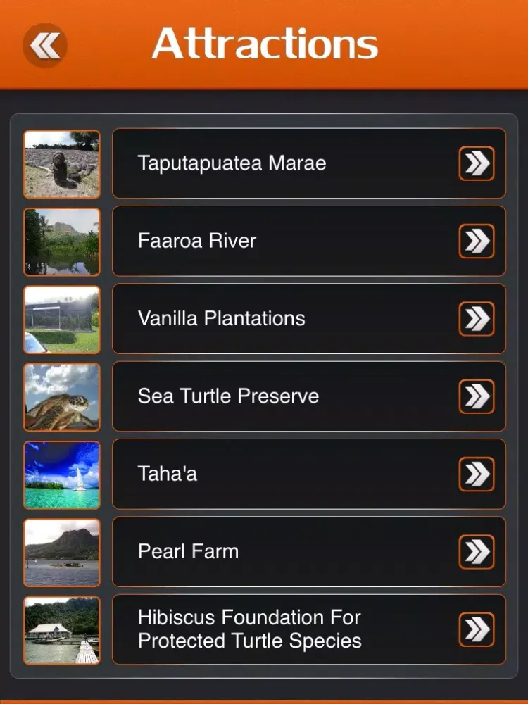 ภาพหน้าจอของ Raiatea Island Travel Guide iPad 