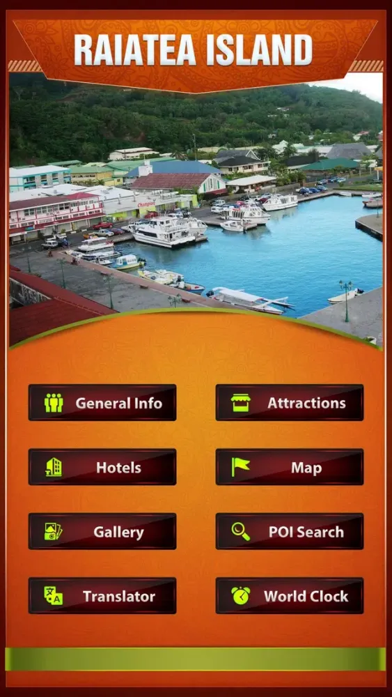ภาพหน้าจอของ Raiatea Island Travel Guide