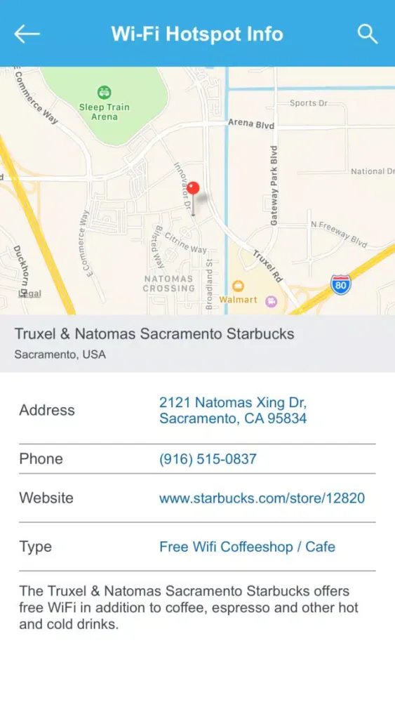 Capturas de tela do Sacramento Wifi Hotspots