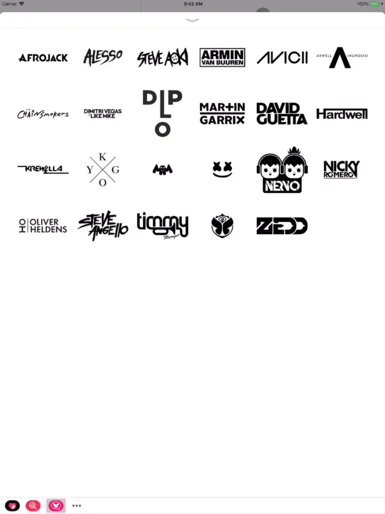 Tangkapan skrin Dj Stickers for Tomorrowland iPad 